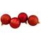60ct Red Hot Shatterproof 4-Finish Ball Ornaments